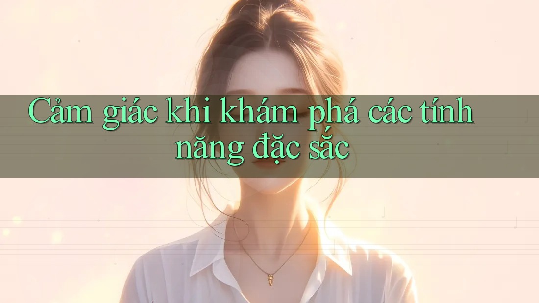 Cảm giác khi khám phá các tính năng đặc sắc