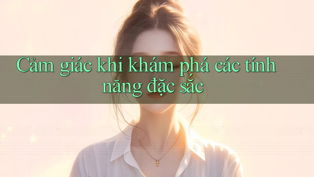 Cảm giác khi khám phá các tính năng đặc sắc