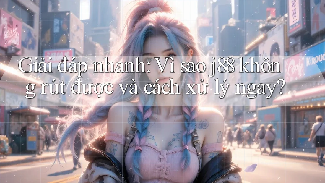 Giải đáp nhanh: Vì sao j88 không rút được và cách xử lý ngay?