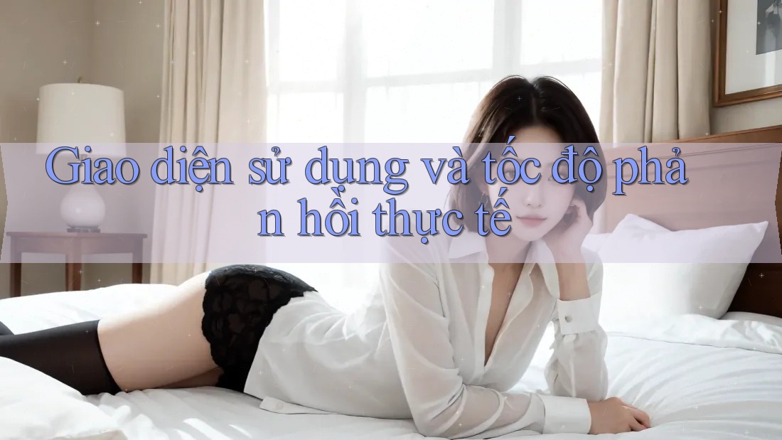Giao diện sử dụng và tốc độ phản hồi thực tế Giao diện sử dụng và tốc độ phản hồi thực tế