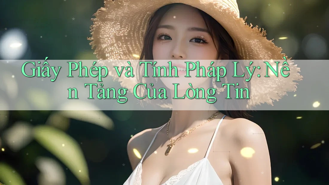 Giấy Phép và Tính Pháp Lý: Nền Tảng Của Lòng Tin