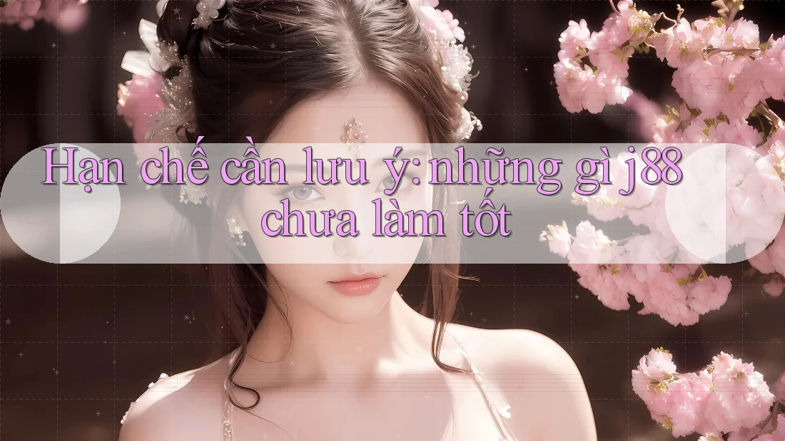 Hạn chế cần lưu ý: những gì j88 chưa làm tốt