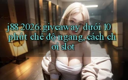 j88 2026 giveaway dưới 10 phút chế độ ngang, cách chơi slot