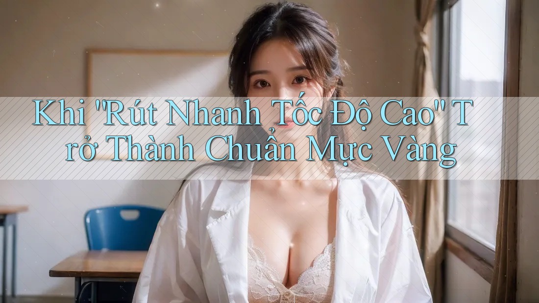 Khi “Rút Nhanh Tốc Độ Cao” Trở Thành Chuẩn Mực Vàng Khi “Rút Nhanh Tốc Độ Cao” Trở Thành Chuẩn Mực Vàng