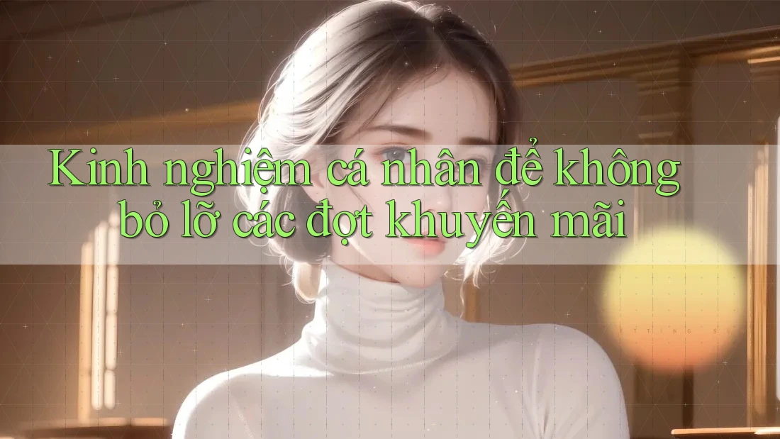Kinh nghiệm cá nhân để không bỏ lỡ các đợt khuyến mãi