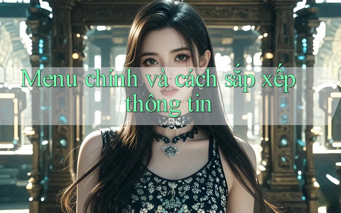 Menu chính và cách sắp xếp thông tin Menu chính và cách sắp xếp thông tin