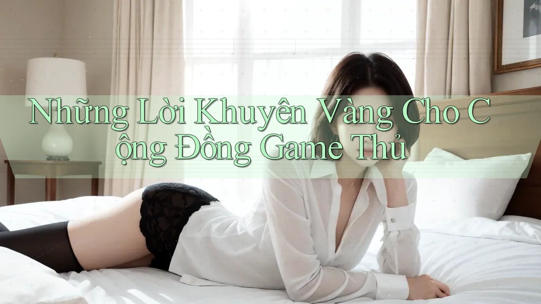 Những Lời Khuyên Vàng Cho Cộng Đồng Game Thủ Những Lời Khuyên Vàng Cho Cộng Đồng Game Thủ