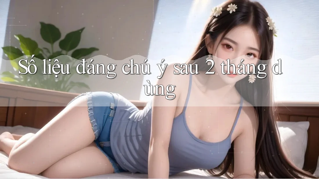 Số liệu đáng chú ý sau 2 tháng dùng Số liệu đáng chú ý sau 2 tháng dùng