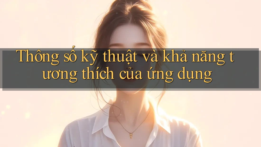 Thông số kỹ thuật và khả năng tương thích của ứng dụng Thông số kỹ thuật và khả năng tương thích của ứng dụng