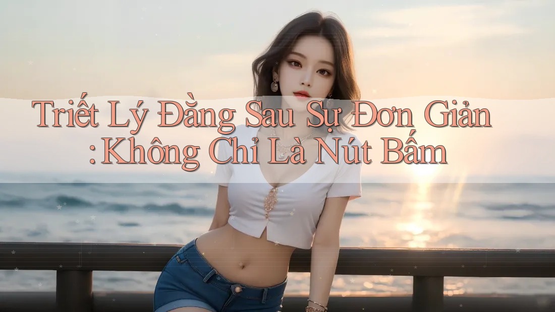 Triết Lý Đằng Sau Sự Đơn Giản: Không Chỉ Là Nút Bấm Triết Lý Đằng Sau Sự Đơn Giản: Không Chỉ Là Nút Bấm
