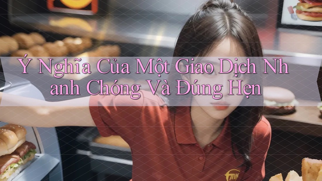 Ý Nghĩa Của Một Giao Dịch Nhanh Chóng Và Đúng Hẹn Ý Nghĩa Của Một Giao Dịch Nhanh Chóng Và Đúng Hẹn